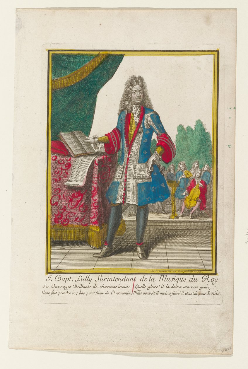 J. Baptiste Lully, Oberaufseher der Musik des Königs 作： ニコラス・ボナール