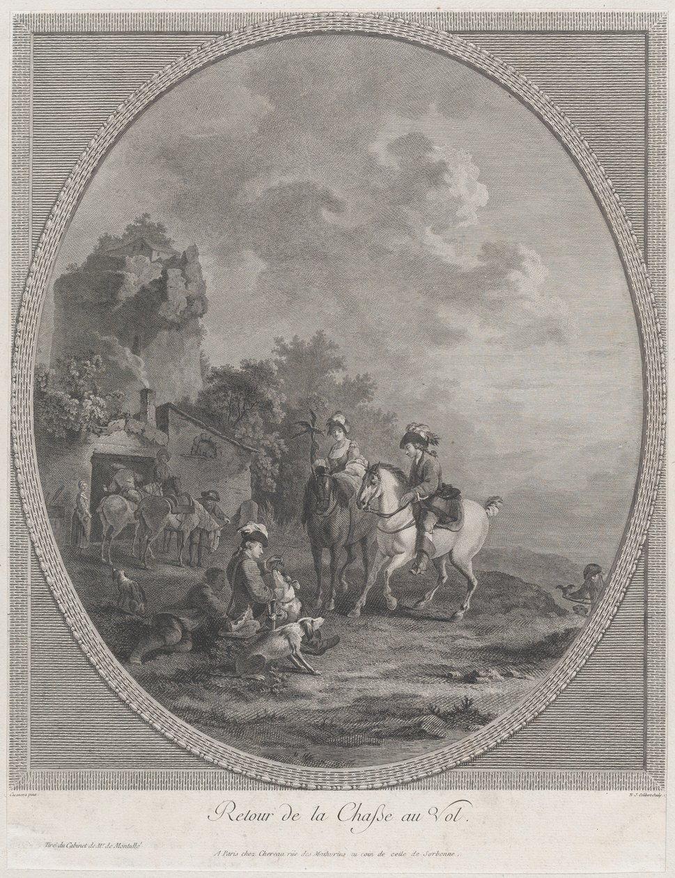 狩猟からの帰還, 1786., 1786. 作： ニコラス・コリバート