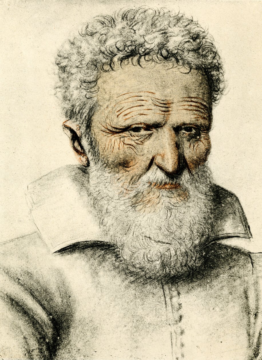 老人の肖像画 作： Nicolas LagneauまたはLanneau