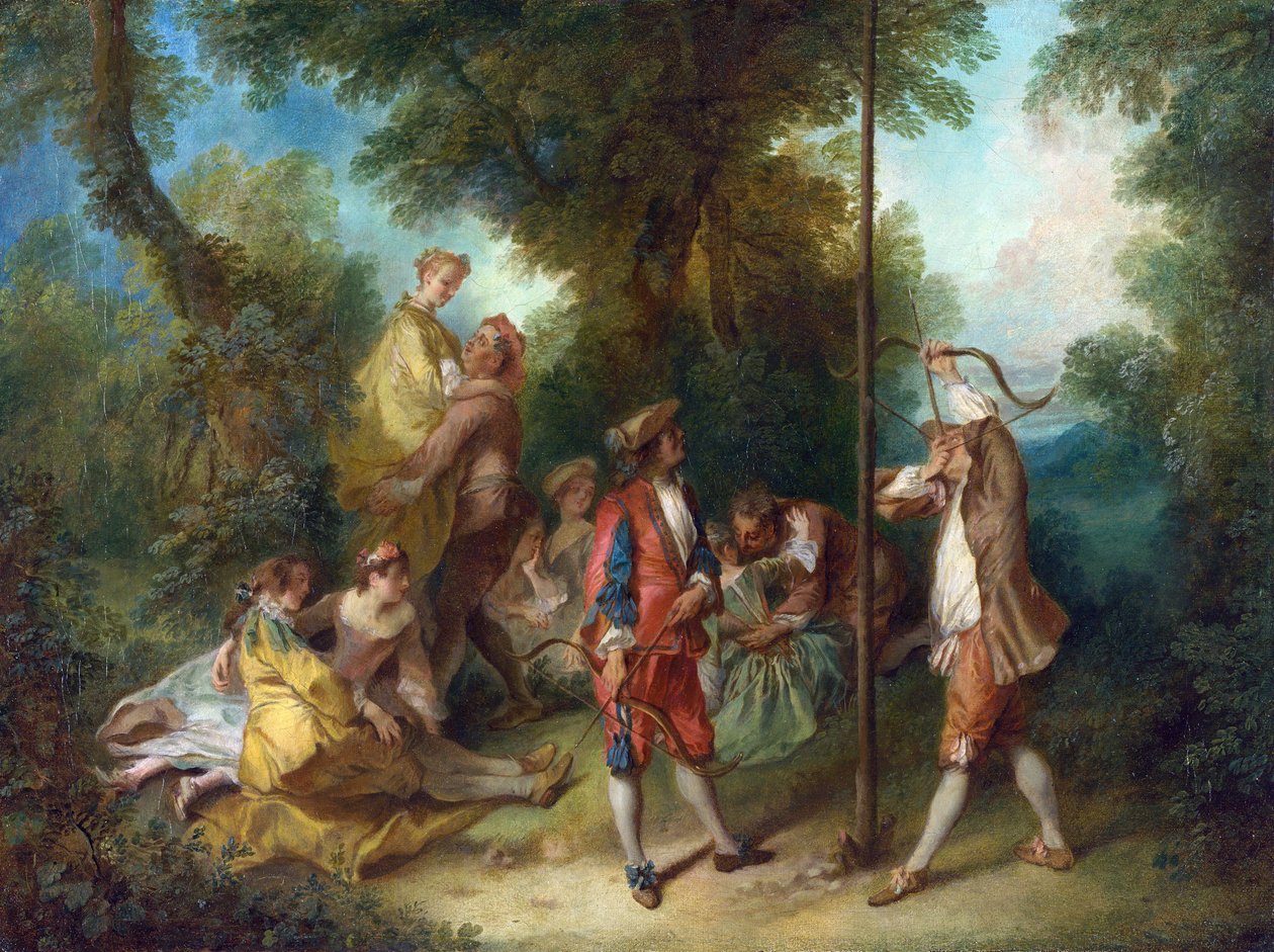 ランクレ、ニコラ（1690-1743） 《人間の4つの年齢。成熟 油彩・キャンバス ロココ調 約1735年 フランス ナショナル・ギャラリー ロンドン 34,3x45,2 絵画 作： ニコラス・ランクレ