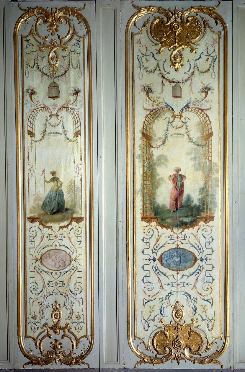 ニコラ・ランクレ（1690-1743）が実現したペイレックホテルの絵画パネル 1725年 パリ、装飾美術 作： ニコラス・ランクレ