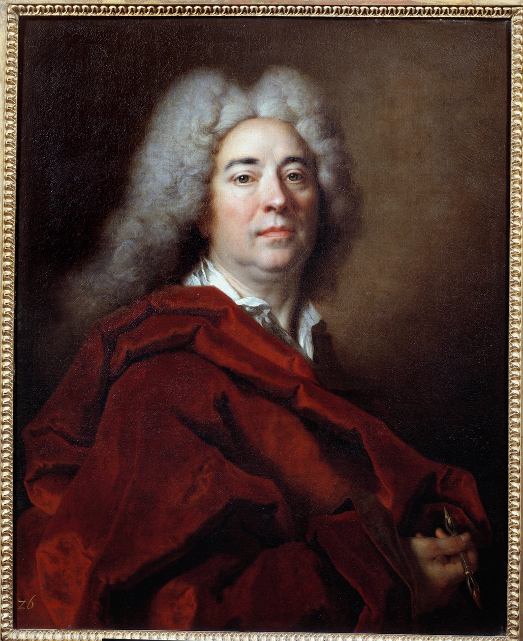 自画像。ニコラ・ド・ラルジリエール（1656-1746）の絵画 作： ニコラ・ド・ラルジリエール
