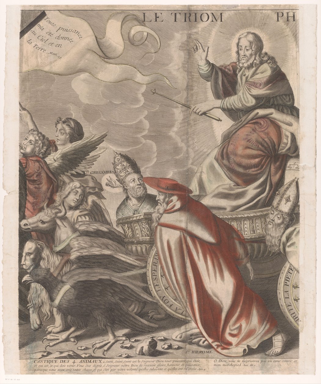 旧約聖書と新約聖書の人物によるキリストの凱旋行列 (第 5 部) Le triomphe de Jesus Christ (オブジェクトのタイトル) 作： ニコラス・デ・ラルメシン（I）