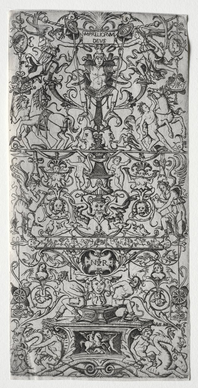 装飾パネル: マルス、戦いの神、c. 1507年。 作： ニコレット・ダ・モデナ