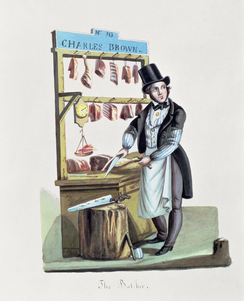 肉屋、1840-44年頃 作： ニコリーノ・カリョ