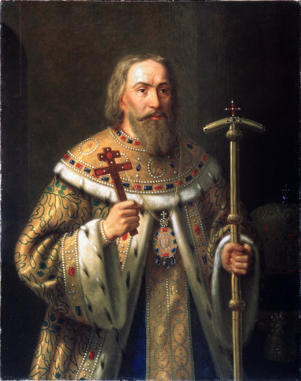 モスクワ総主教フィラレートの肖像 フョードル・ニキティッチ・ロマノフ 1553～1633年、19世紀半ば。 作： Nikanor Leontievich Tiutriumov