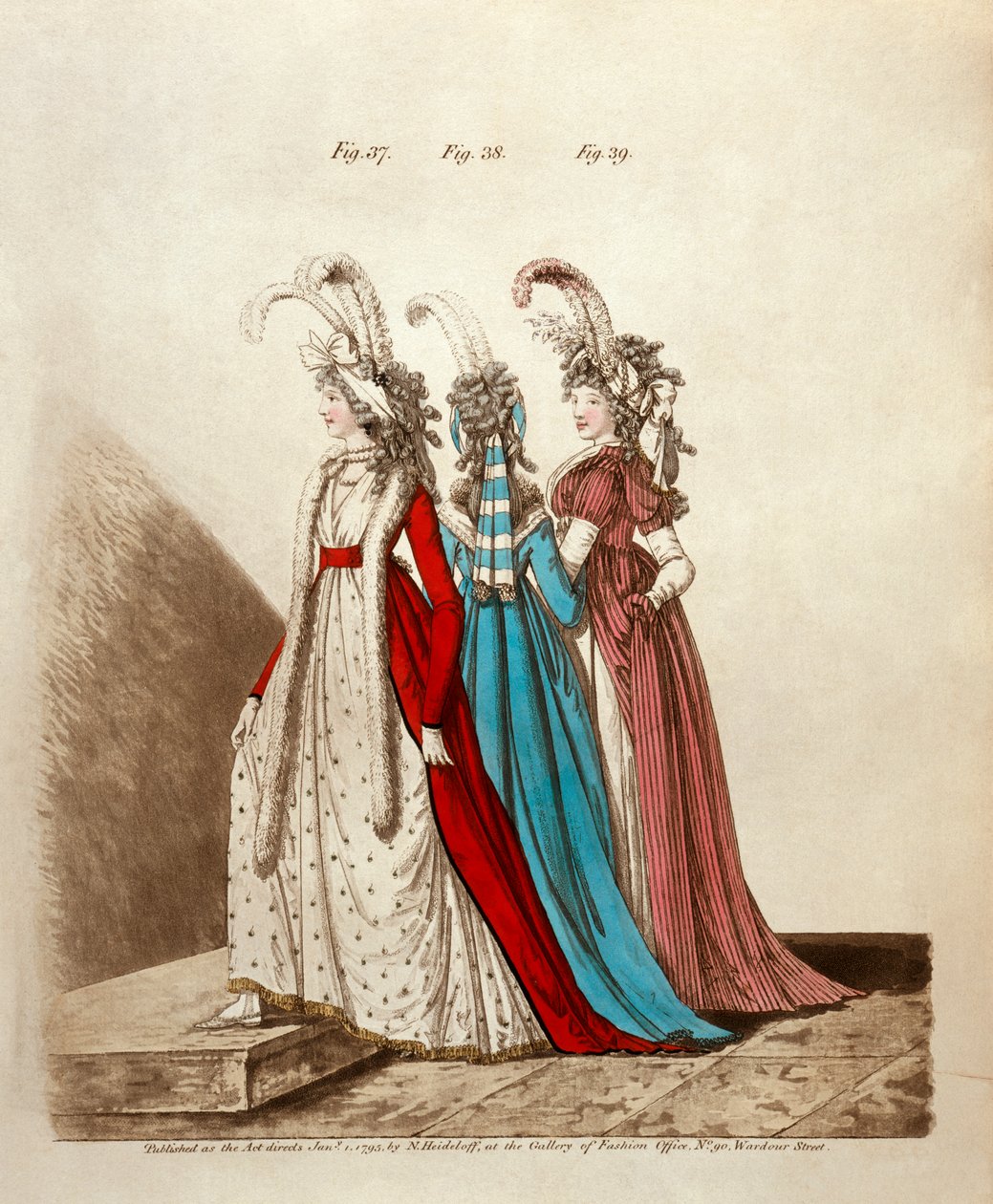 アフタヌーン ドレス、1795 年 作： ニクラウス・フォン・ハイデロフ