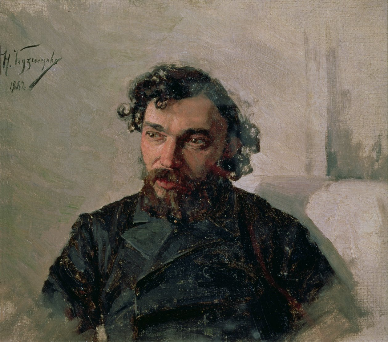 イヴァン・ポチトノフの肖像（1850-1923）、1882 作： ニコライ・ドミトリエヴィチ・クズネツォフ