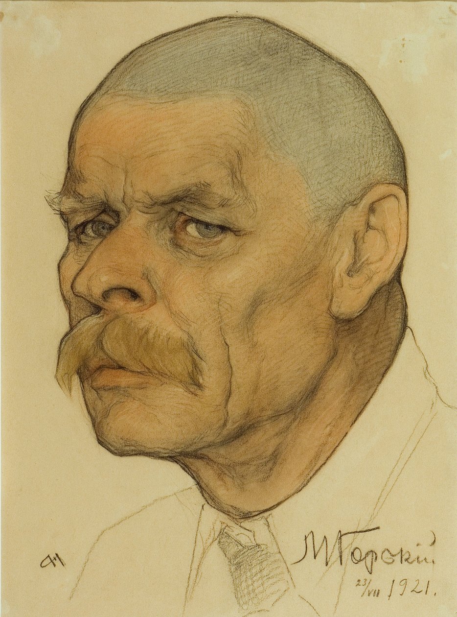 著者の肖像Maxim Gorky 1868-1939、1921 作： ニコライ・アンドレーエヴィッチ・アンドレーエフ