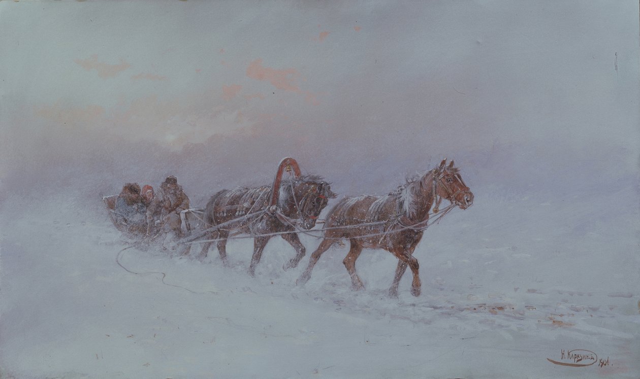 吹雪、1901年 作： Nikolai Nikolayevich Karasin