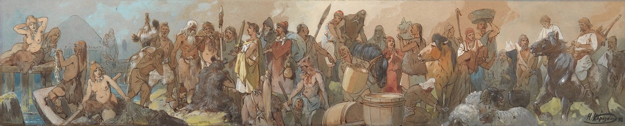 貿易の歴史、1898 作： Nikolai Nikolayevich Karasin
