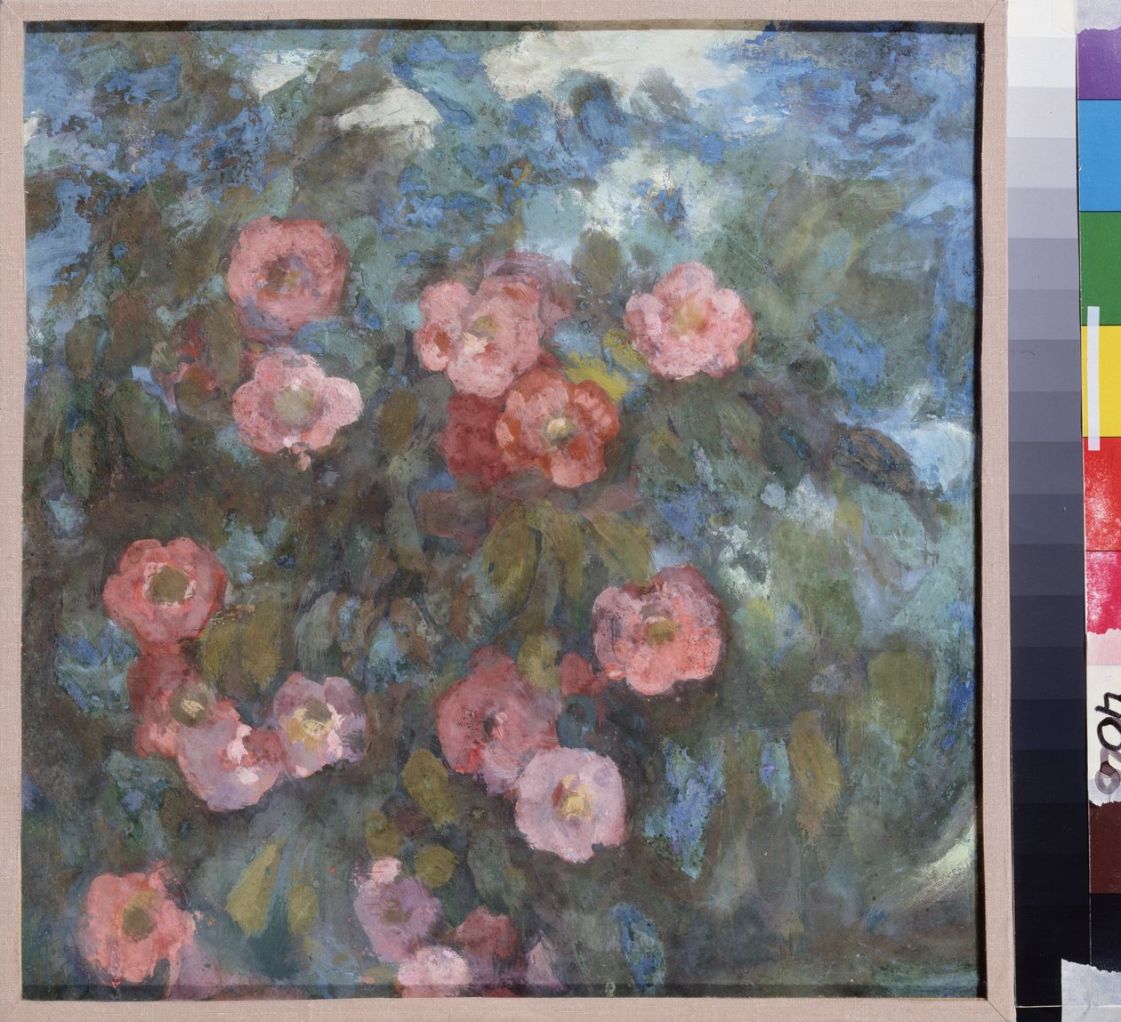 花束。 Nikolai Nikolayevich Sapunov (Sapounov) (1880-1912) の作品、段ボールにテンペラ、1910 年頃。 ロシア美術、20 世紀、アール ヌーボー。 国立野外博物館ロストフ、モスクワ。 作： ニコライ・ニコラエヴィッチ・サプノフ