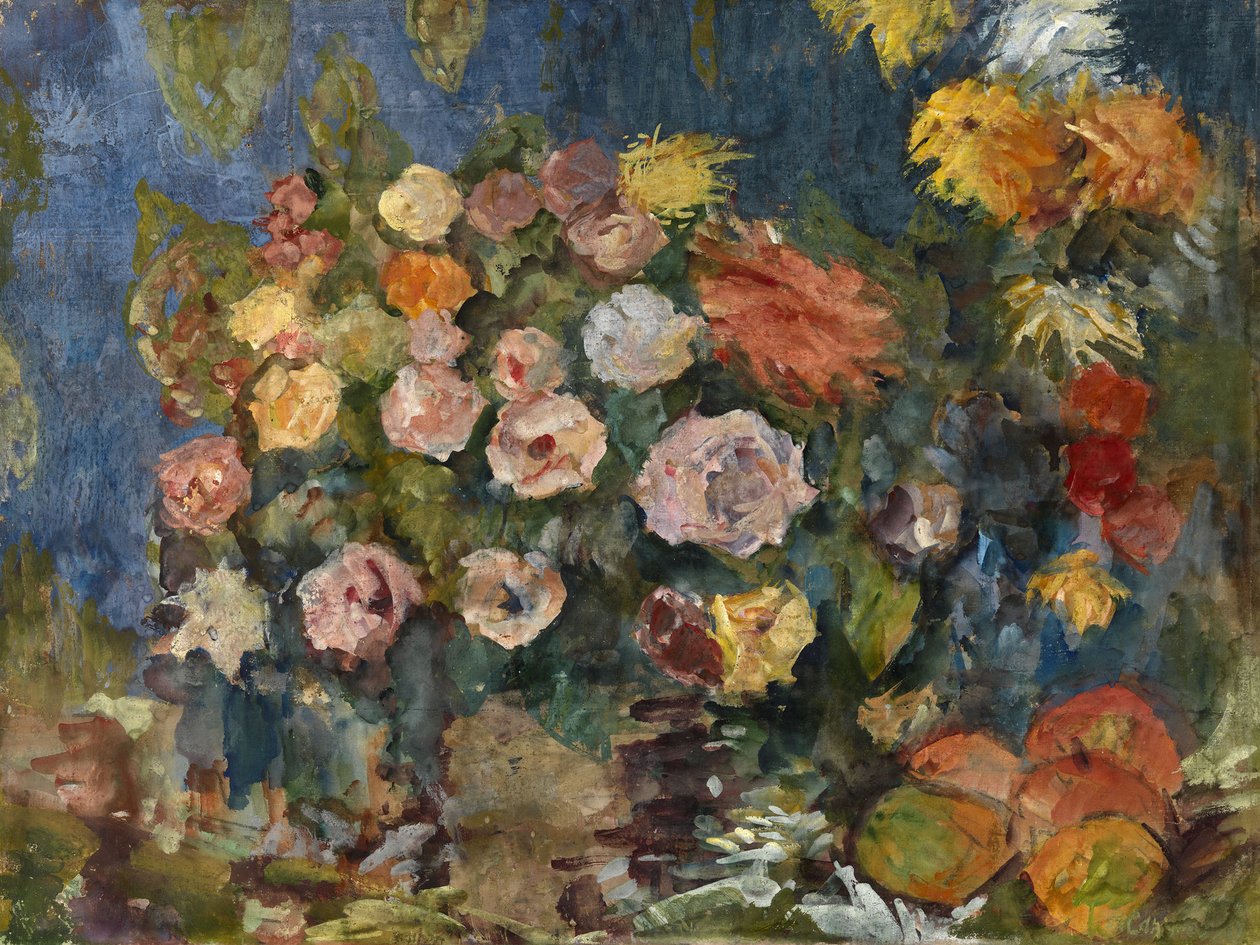 花と果物のある静物、1907 作： ニコライ・ニコラエヴィッチ・サプノフ