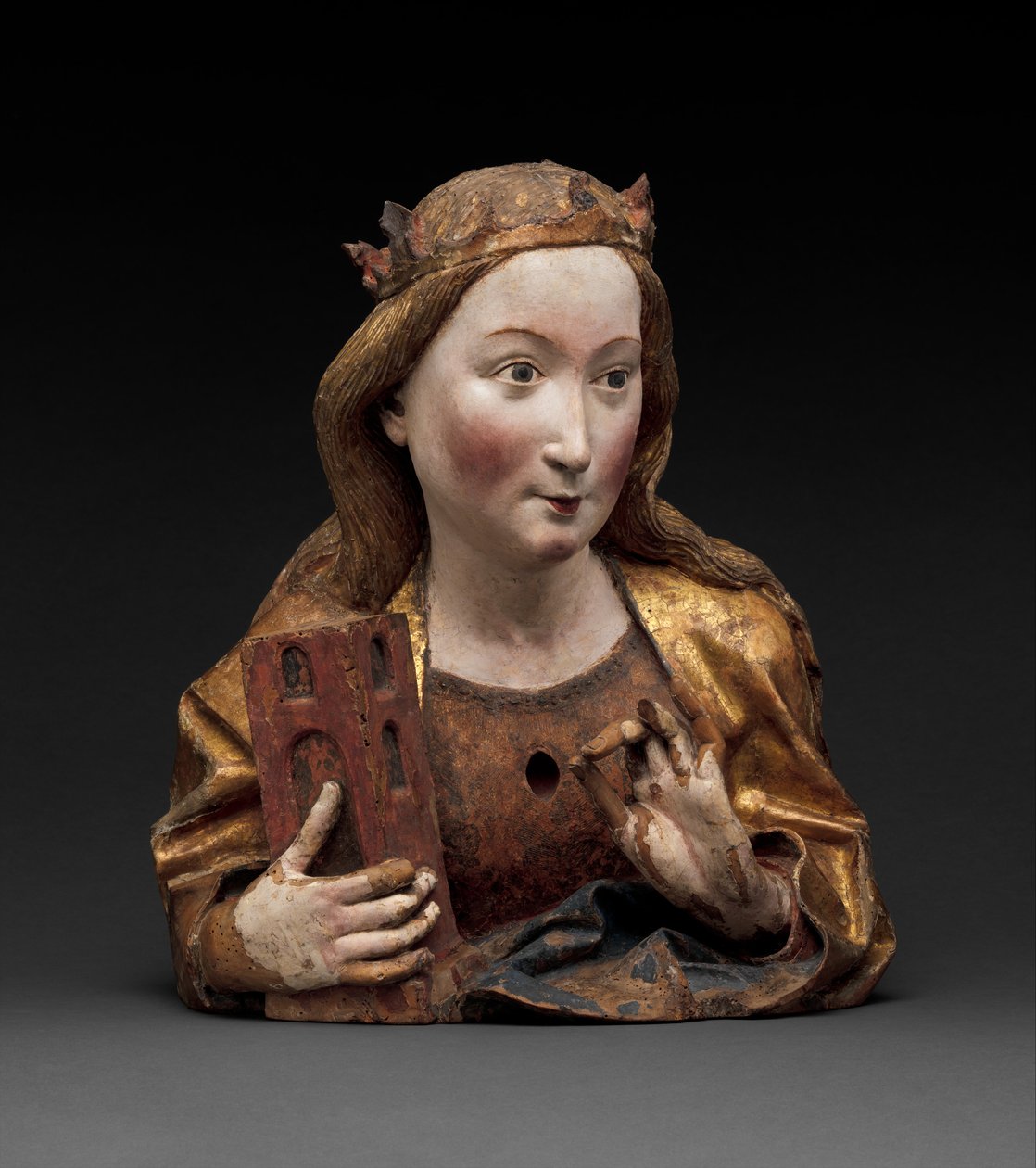 聖バーバラの聖遺物の胸像、1465年頃 作： ニコラウス・ゲルハルト・フォン・レイデン