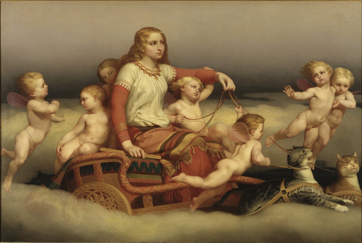 Freyja recherche son mari disparu - Freya seeking her husband, by Blommer, Nils Jakob (1816-1853).油彩・キャンバス 作： ニルス・ブロマー