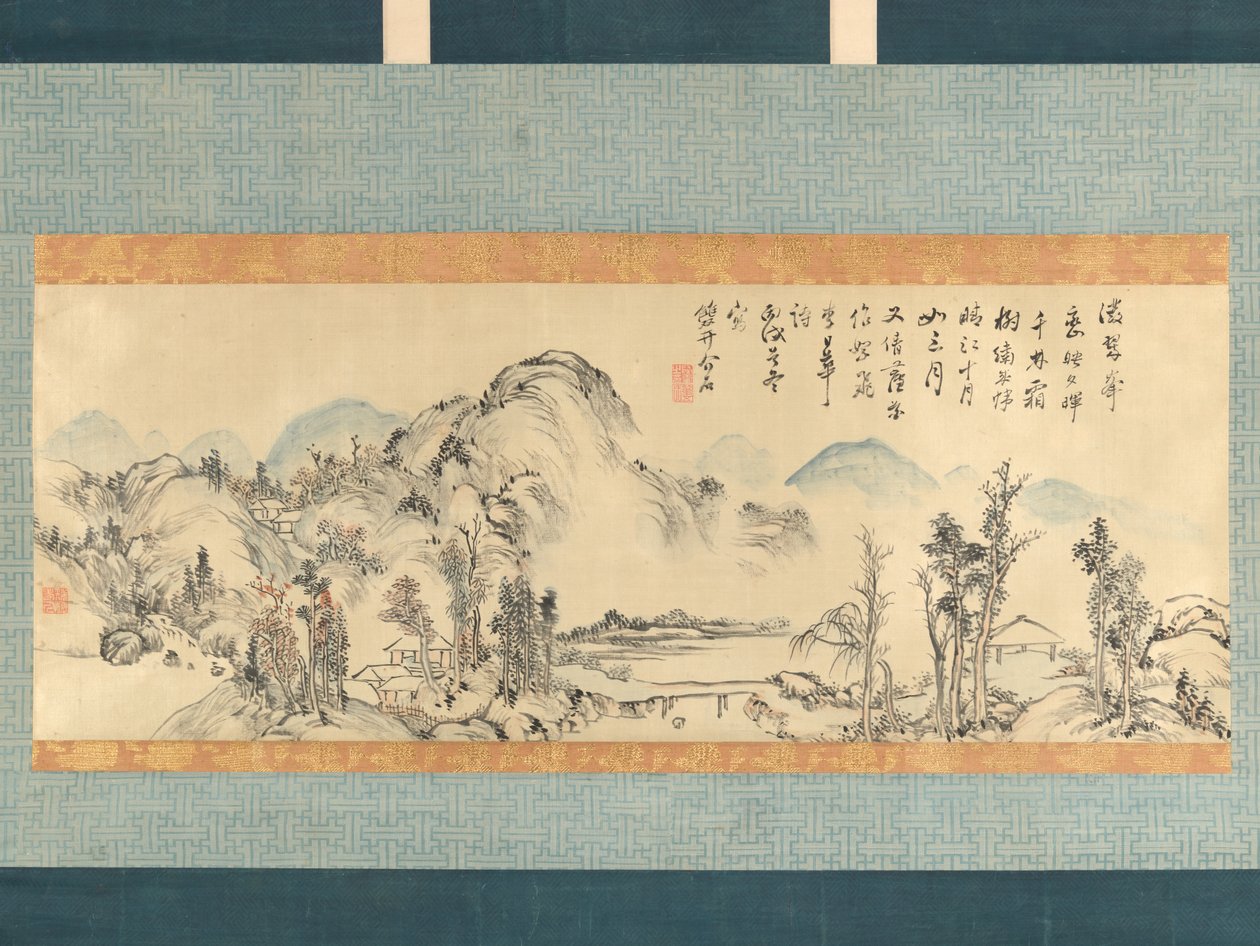 グリーン ピークス、1826 年。 作： 野呂介石