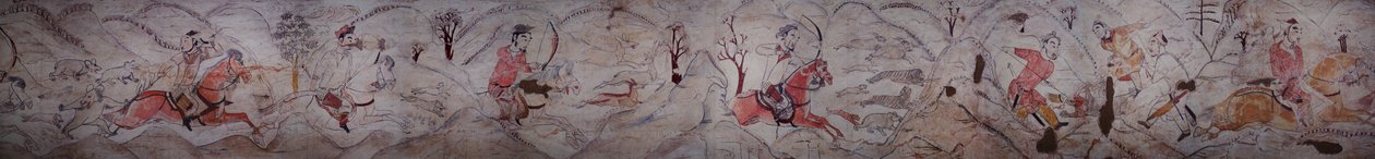 in州市九J港にある北気王朝の墓の壁画 作： 北気王朝中国学校