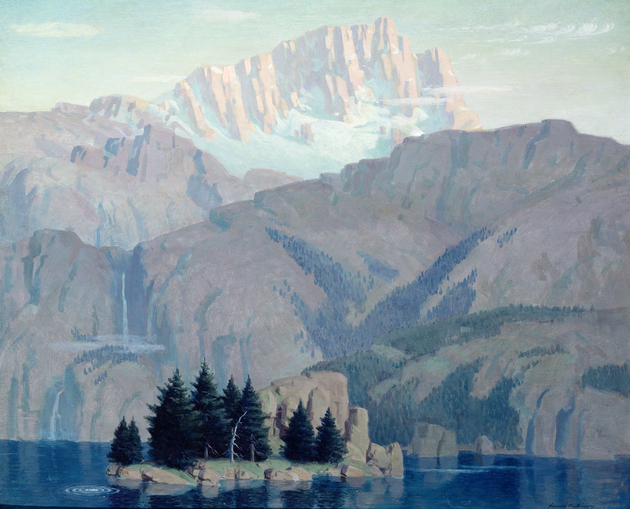 太陽の予言、1920年頃（船上油） 作： Norwood MacGilvary