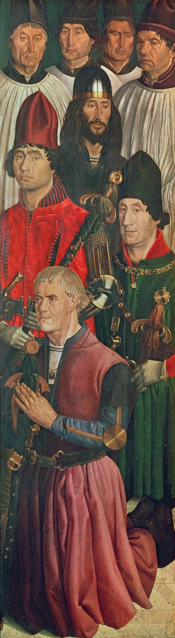 聖ヴィンセントのポリプティックからの騎士団のパネル、1465年頃 作： Nuno GoncalvesまたはGonzalvez