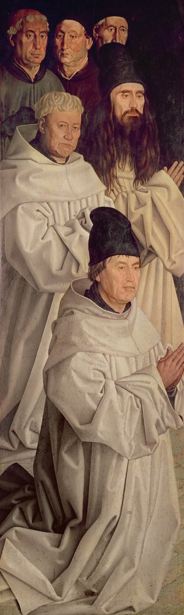 聖ヴィンセントのポリプティックからの修道士のパネル、1465年頃 作： Nuno GoncalvesまたはGonzalvez