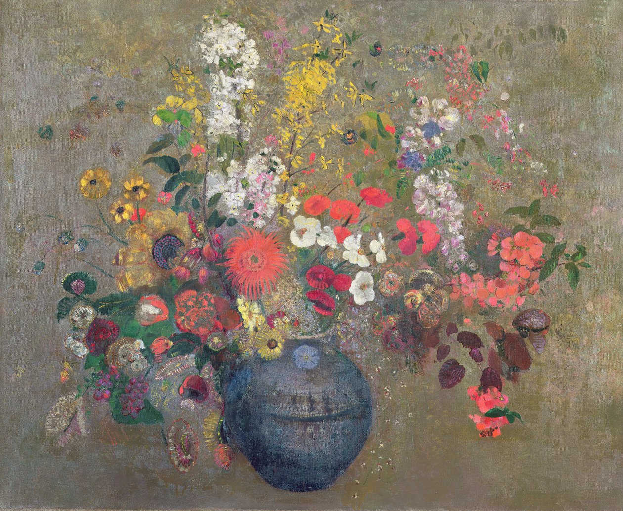 花、1909 作： オディロン・ルドン