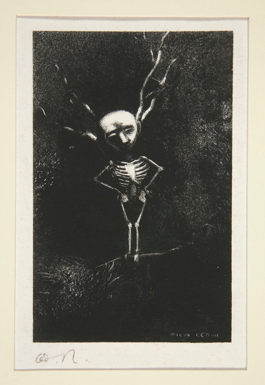 Dans le d?dale des branch la bl?me figure apparaissait (In the Maze of Branches Pale Figure Appeared) シリーズ Le jur? より。 (陪審員) 作： オディロン・ルドン