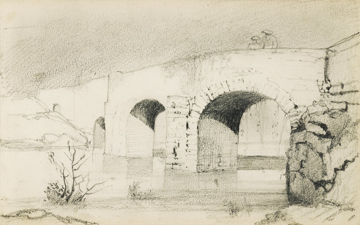 「バスクの国」というタイトルのアルバムからの描画、1862〜63 作： オディロン・ルドン