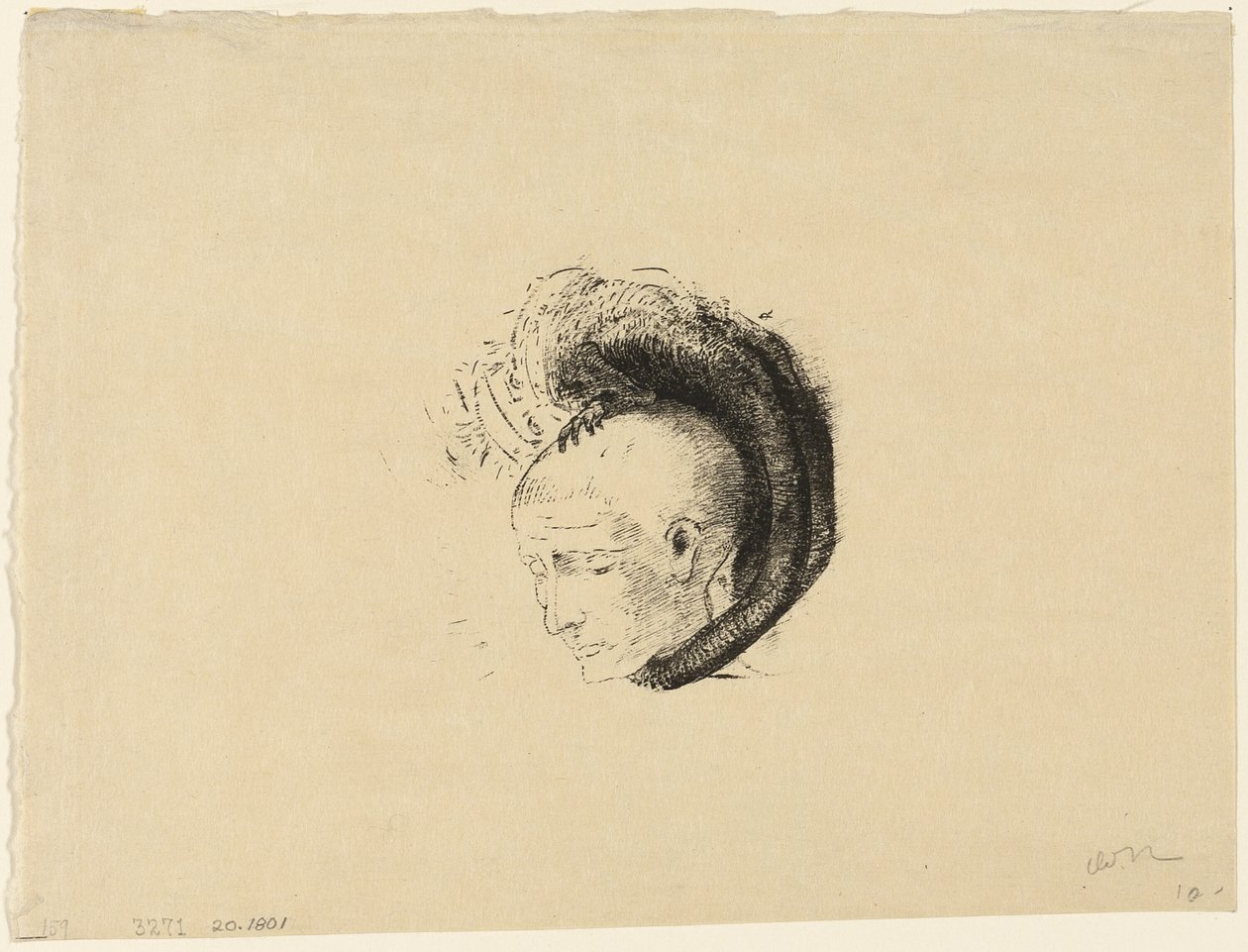 アンドレ・メレリオによる絵画における理想主義運動の口絵 作： オディロン・ルドン