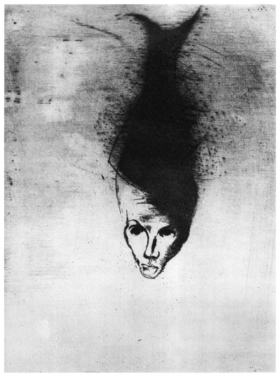 シャポデ、c1860-1910 1924 作： オディロン・ルドン