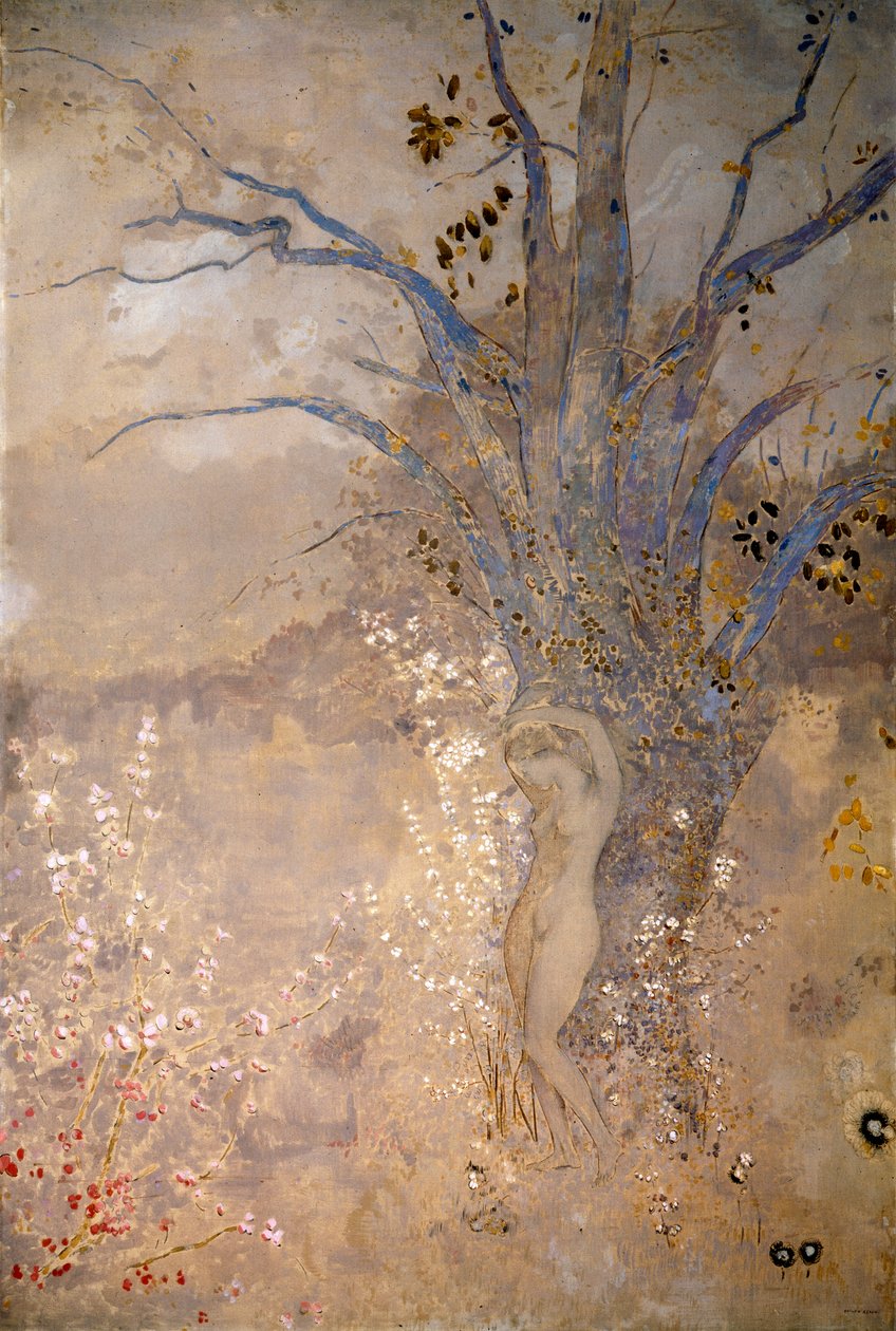 春、c1910。 作： オディロン・ルドン