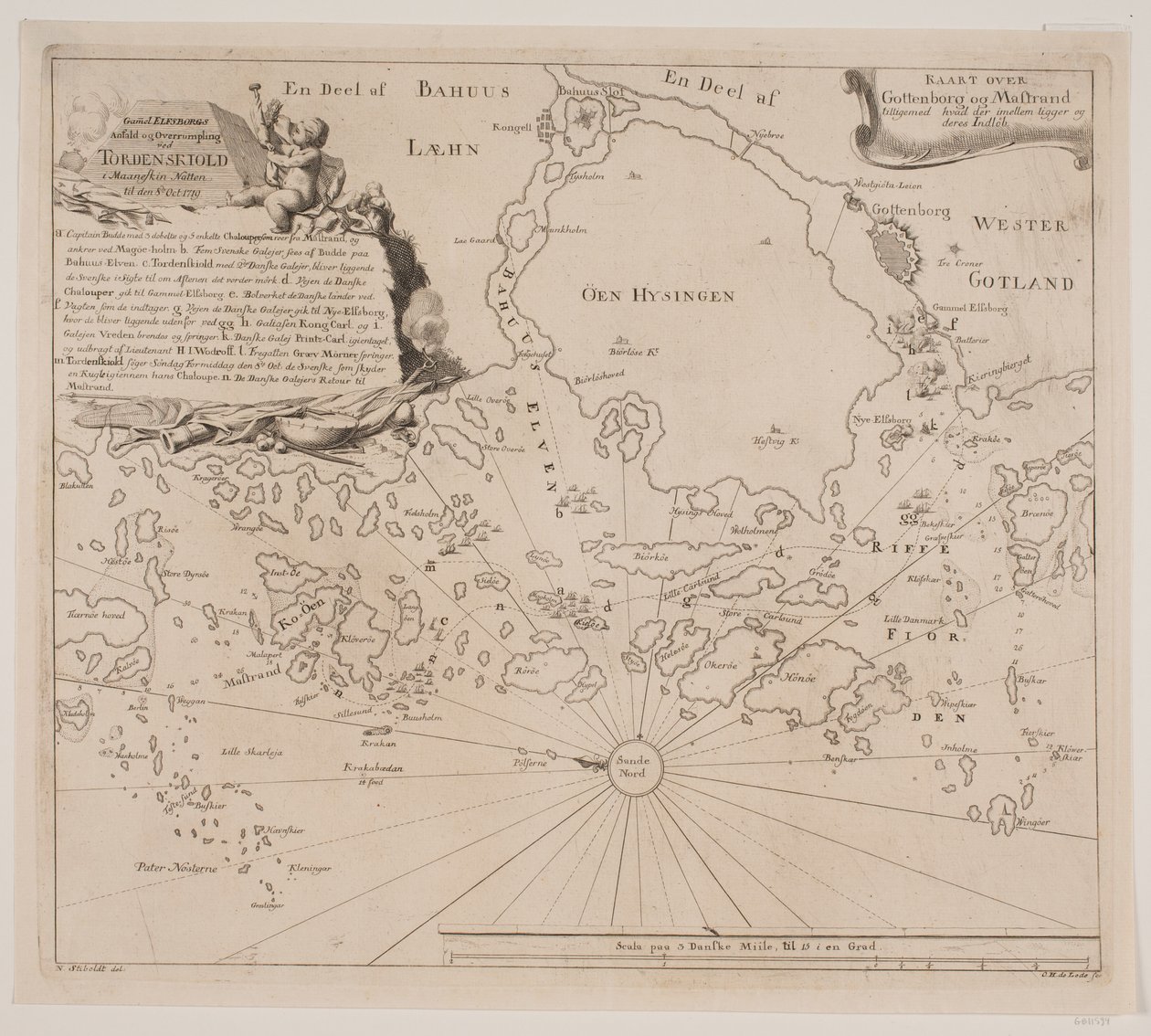 1719 年のトルデンショルドでの旧エルフボルグの攻撃 作： オドヴァルト・ヘルモルト・デ・ロード