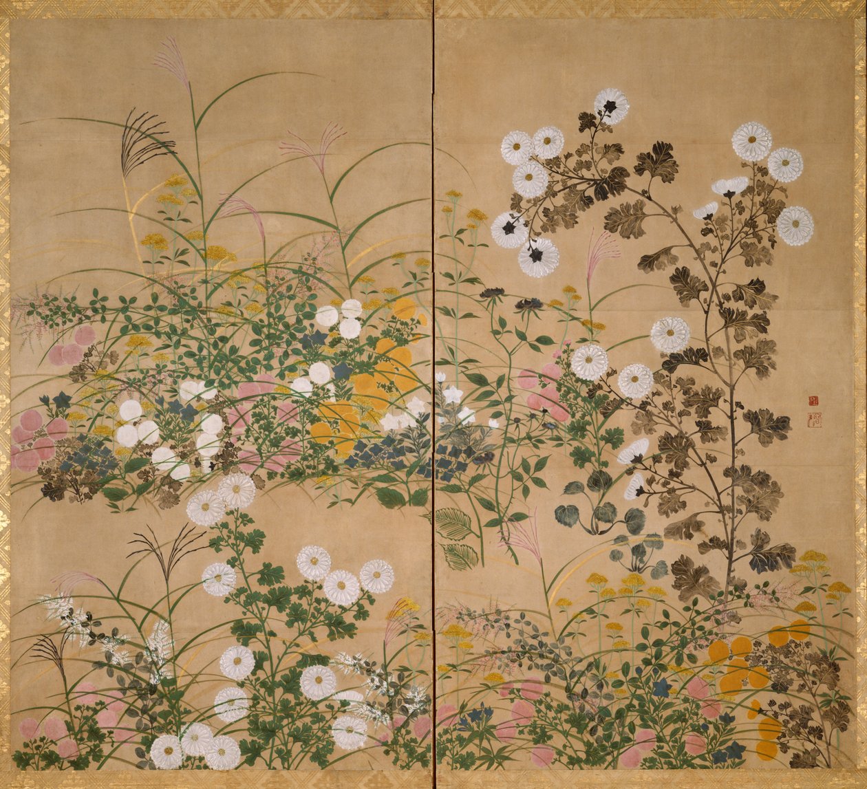 秋の重要なオブジェ 作： 尾形光琳