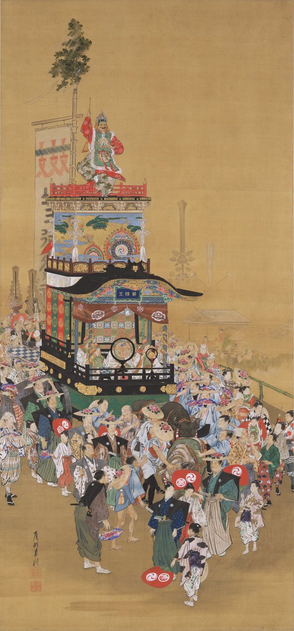 Das Sannō-Festival in Edo 作： 尾形月光