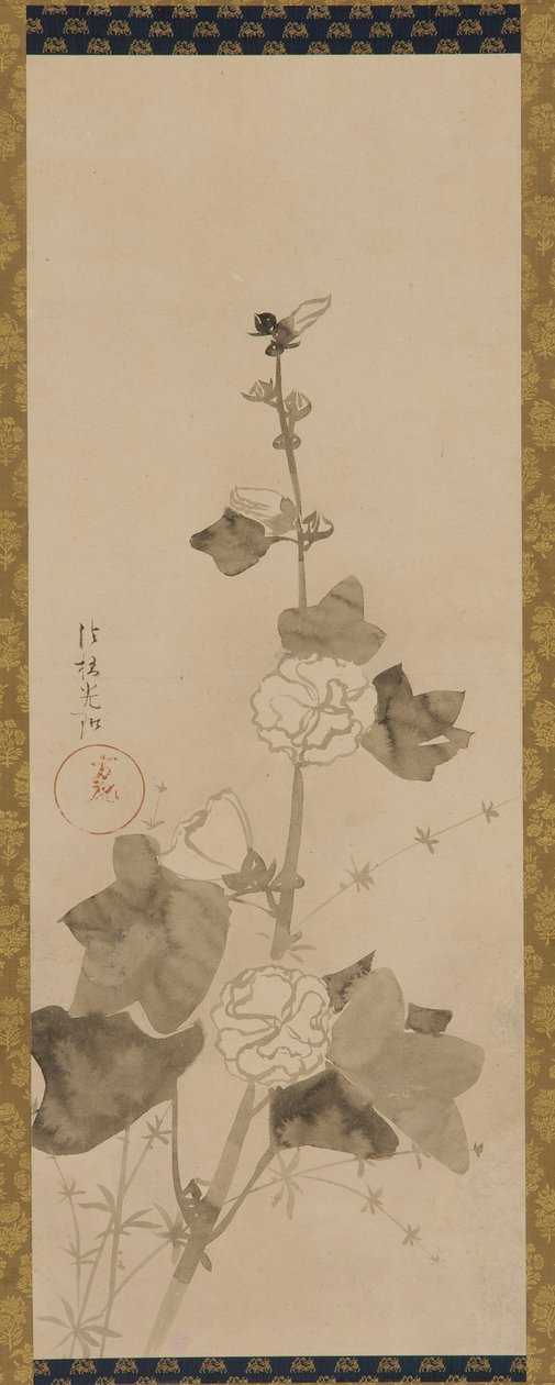 葵 江戸時代 17世紀後半～18世紀前半 作： 尾形光琳