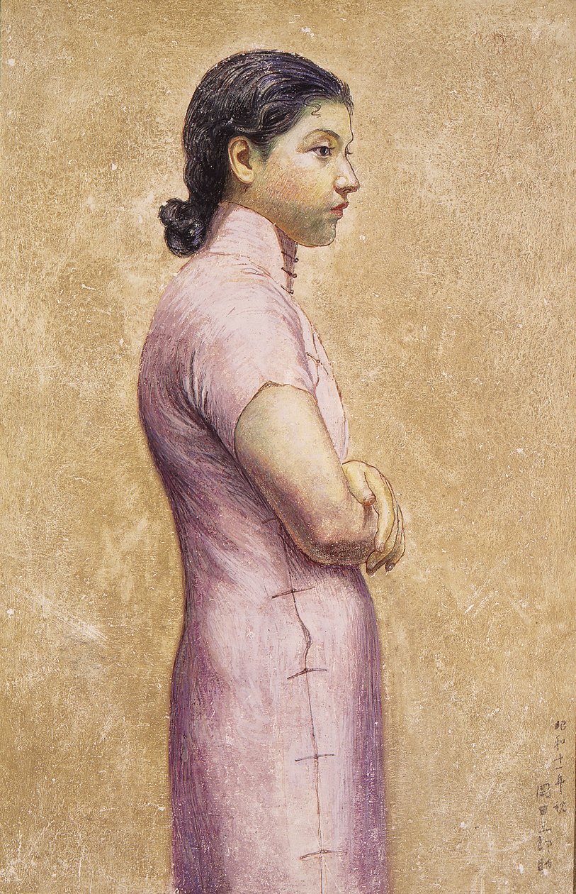 女性の肖像 作： 岡田三郎助