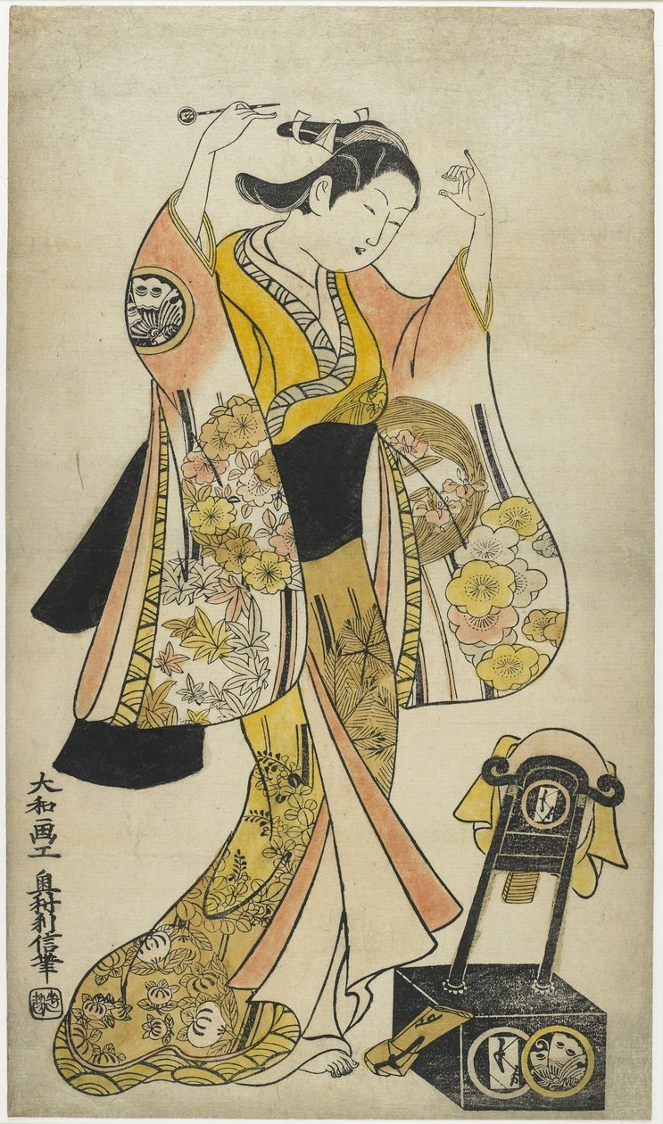 Sanjo_ Kantaro_ II as Yaoya Oshichi, 1718 作： 奥村利伸
