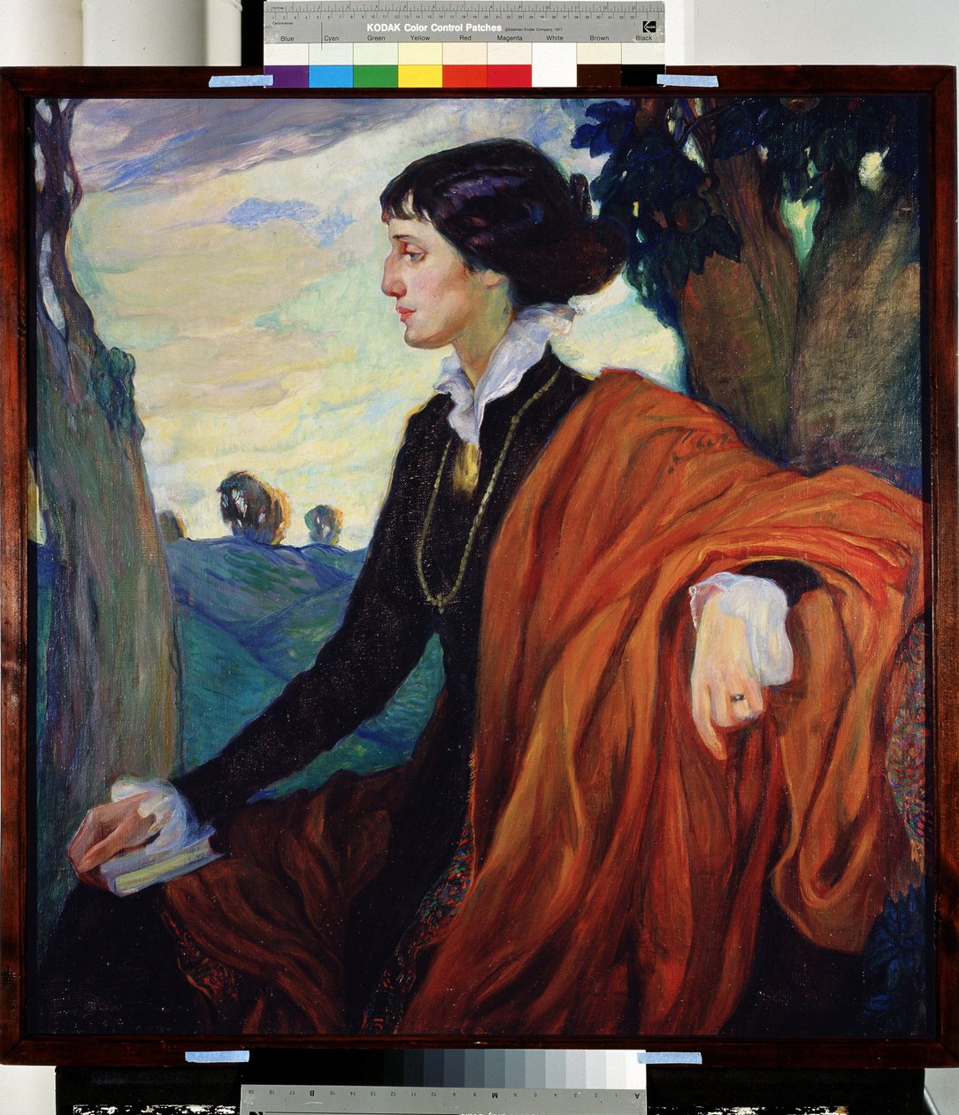ロシアの詩人アンナ・アフマトワ（アクマトワ）（1889-1966）の肖像画 作： オルガ・リュドヴィゴヴナ・デラ・ヴォス・カルドフスカヤ