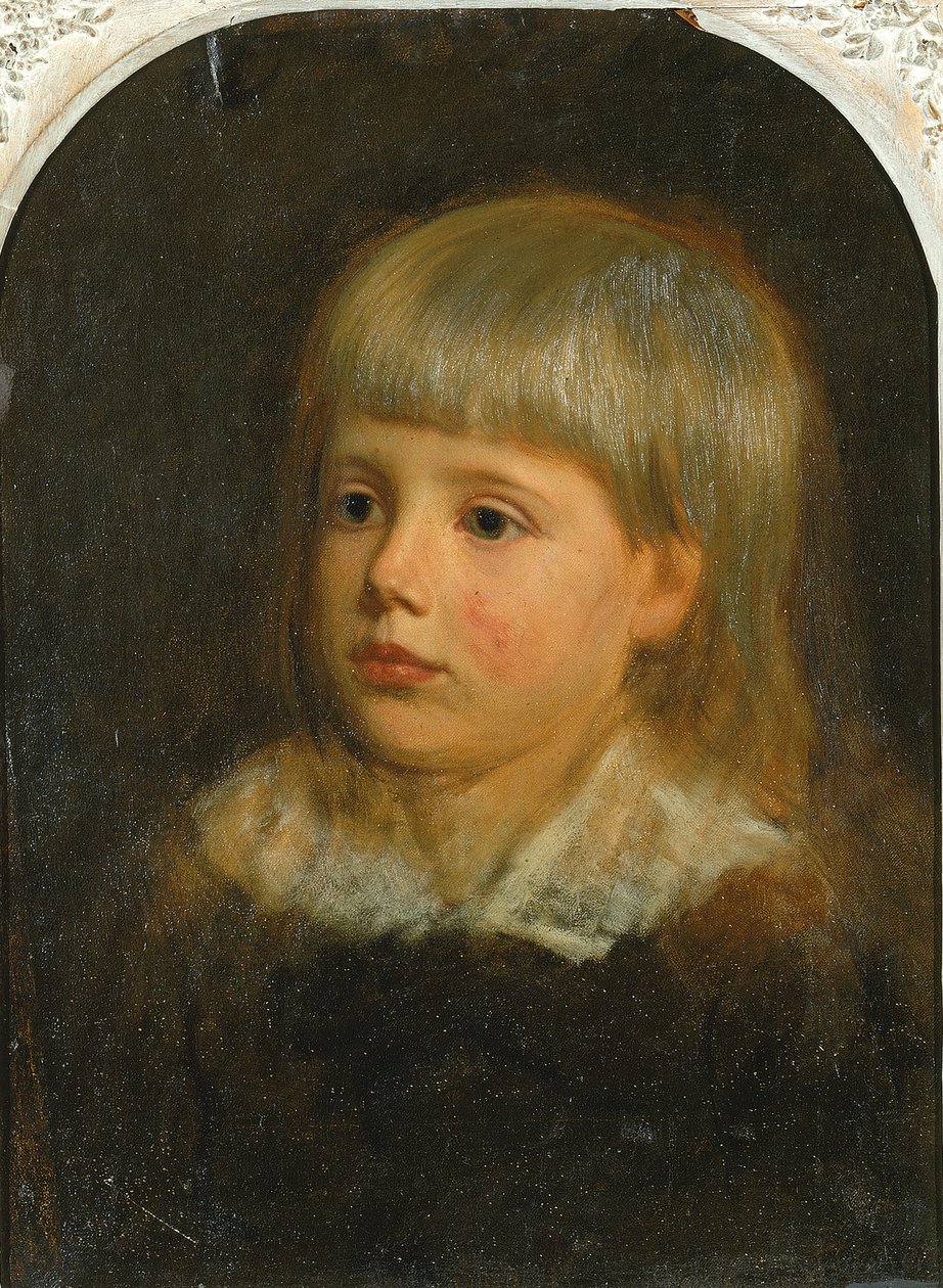 チャールズ・ダウニング・レイ、芸術家の息子の肖像 1881-1883。 作： オリバー・イングラハム・レイ