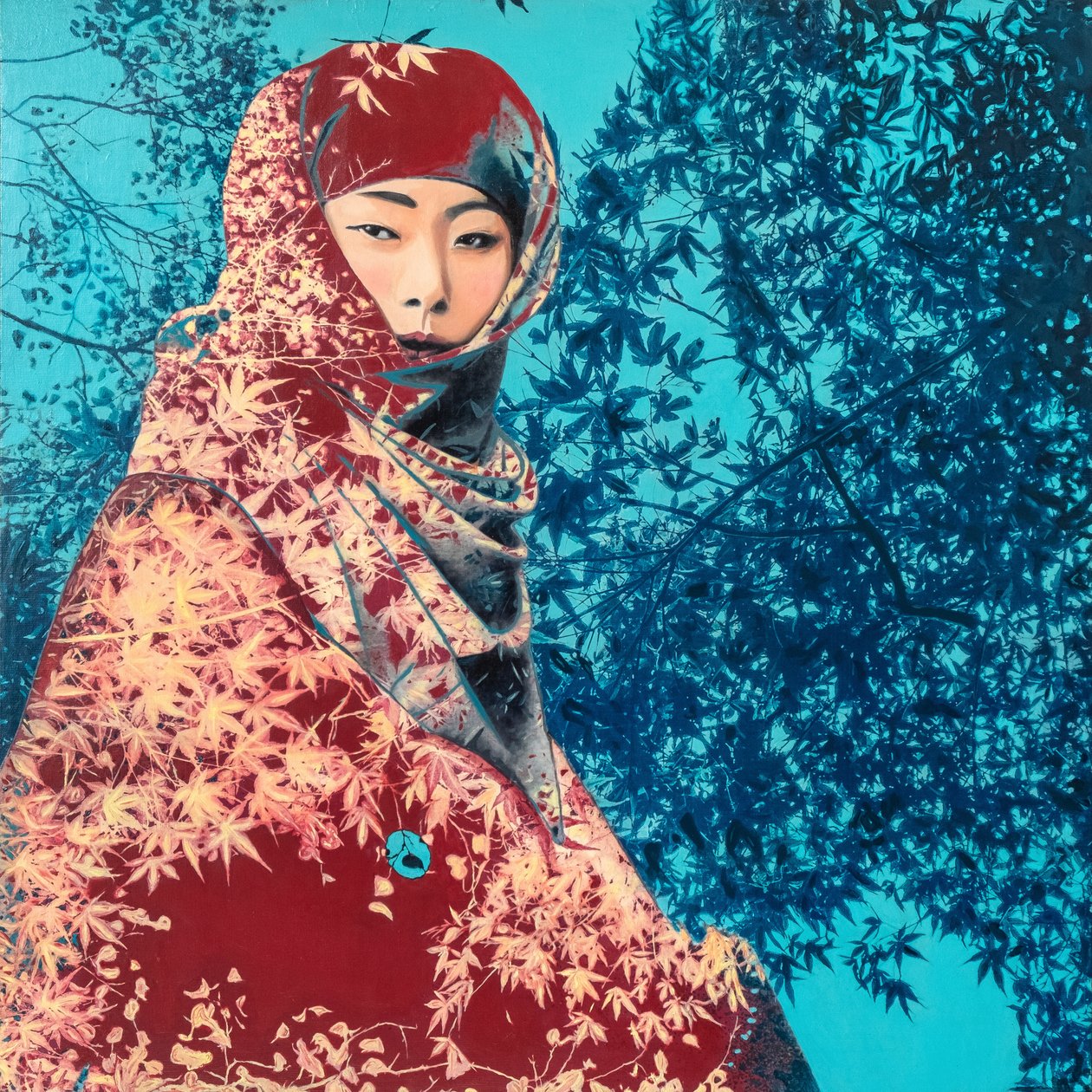 古今、2022年（ミクストメディア、キャンバス） 作： 