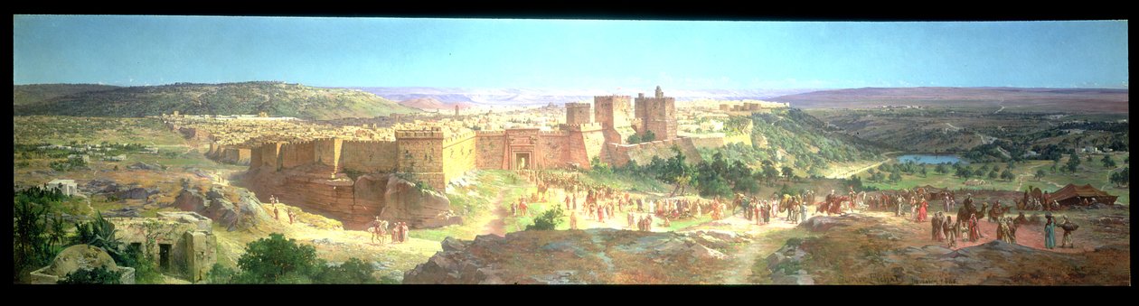 エルサレム：キリストの死の日、1886 作： オリビエ・ピチャト