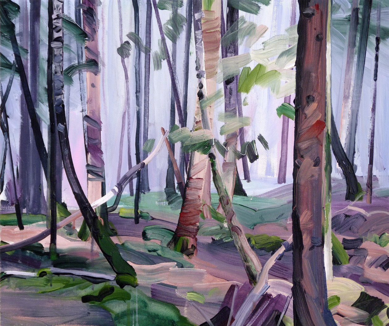 Forêt22、2017（キャンバスにアクリル絵の具） 作： オリヴィエ・モレル