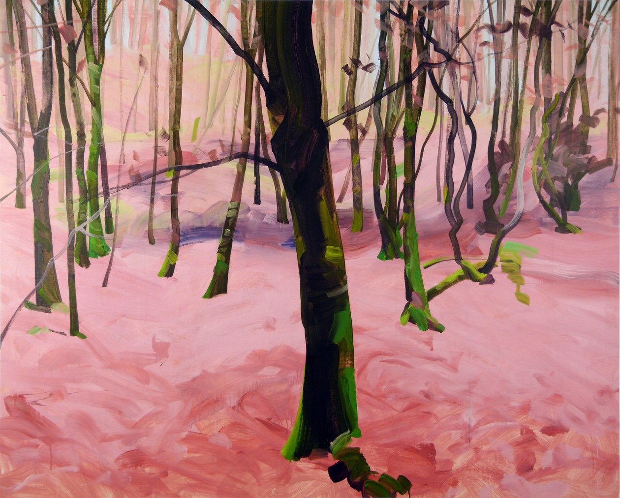 Forêt29,2017（キャンバスにアクリル絵の具） 作： オリヴィエ・モレル