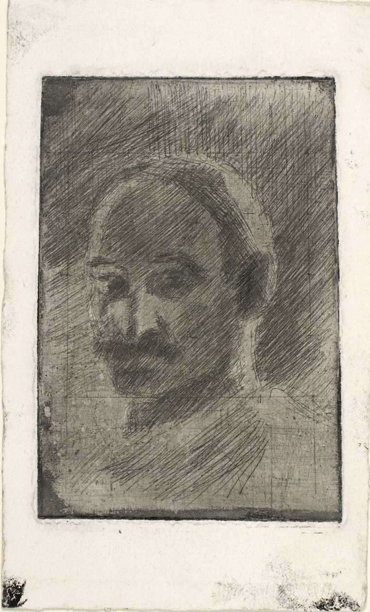 画家 Henrik Schouboe の肖像 作： オルフ・ハルトマン