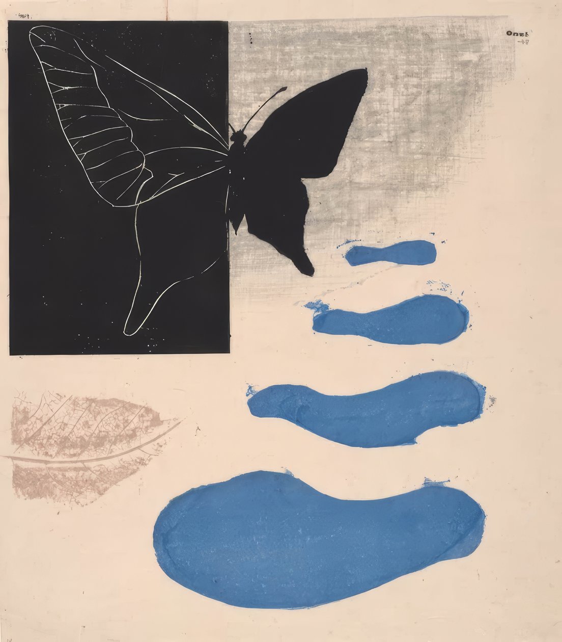 詩 第8番：蝶の季節 作： 恩地孝四郎