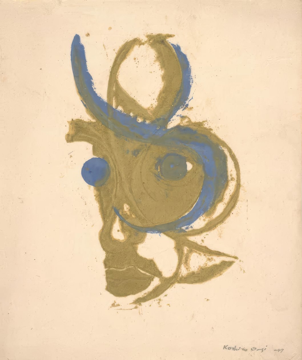 詩人の肖像、内なるイメージ 作： 恩地孝四郎