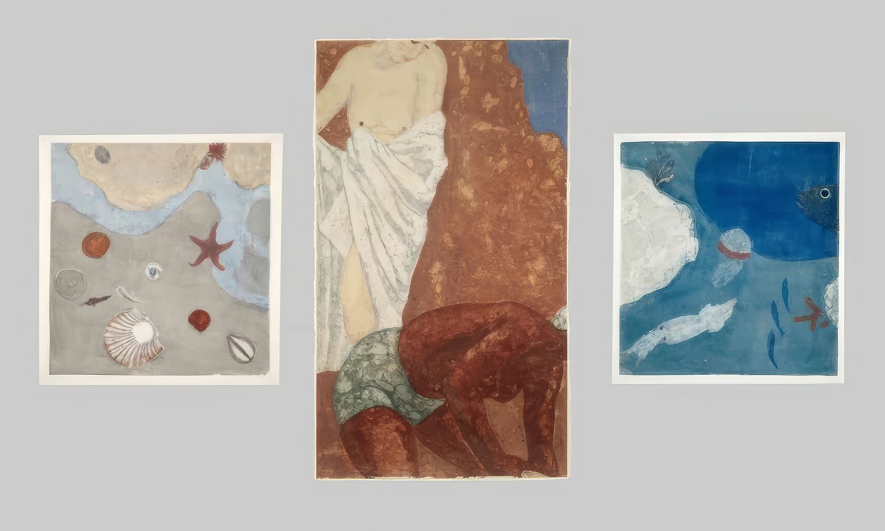 海 作： 恩地孝四郎