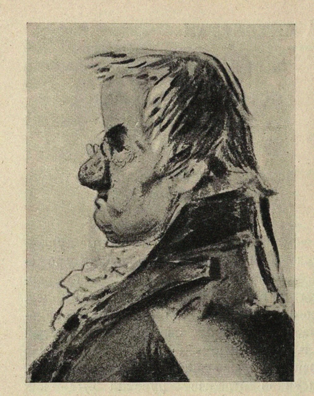 建築家ジャコモ クアレンギ 1744-1817、1810 年代の似顔絵の肖像画。 作： Orlowski
