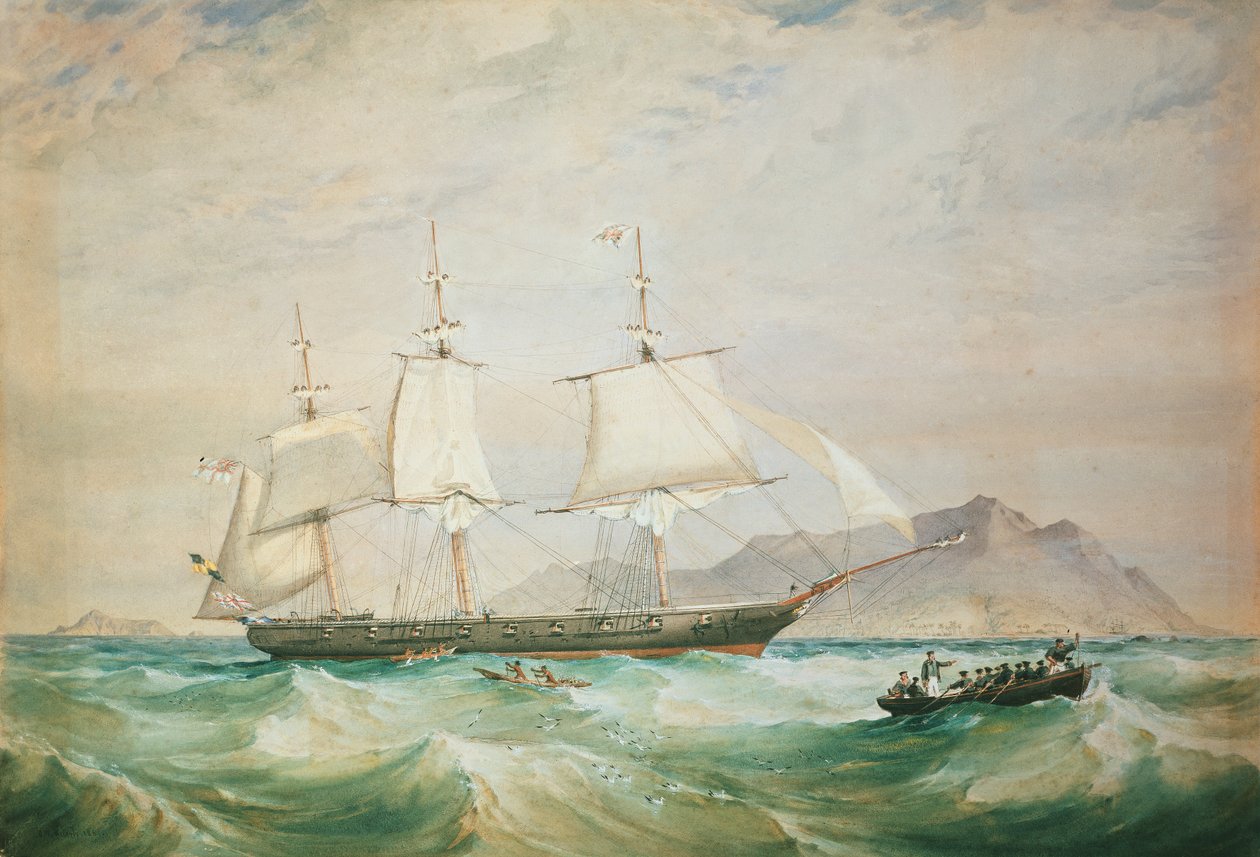 HMSホーネット、1861 作： オズワルドウォルターズブライアリー
