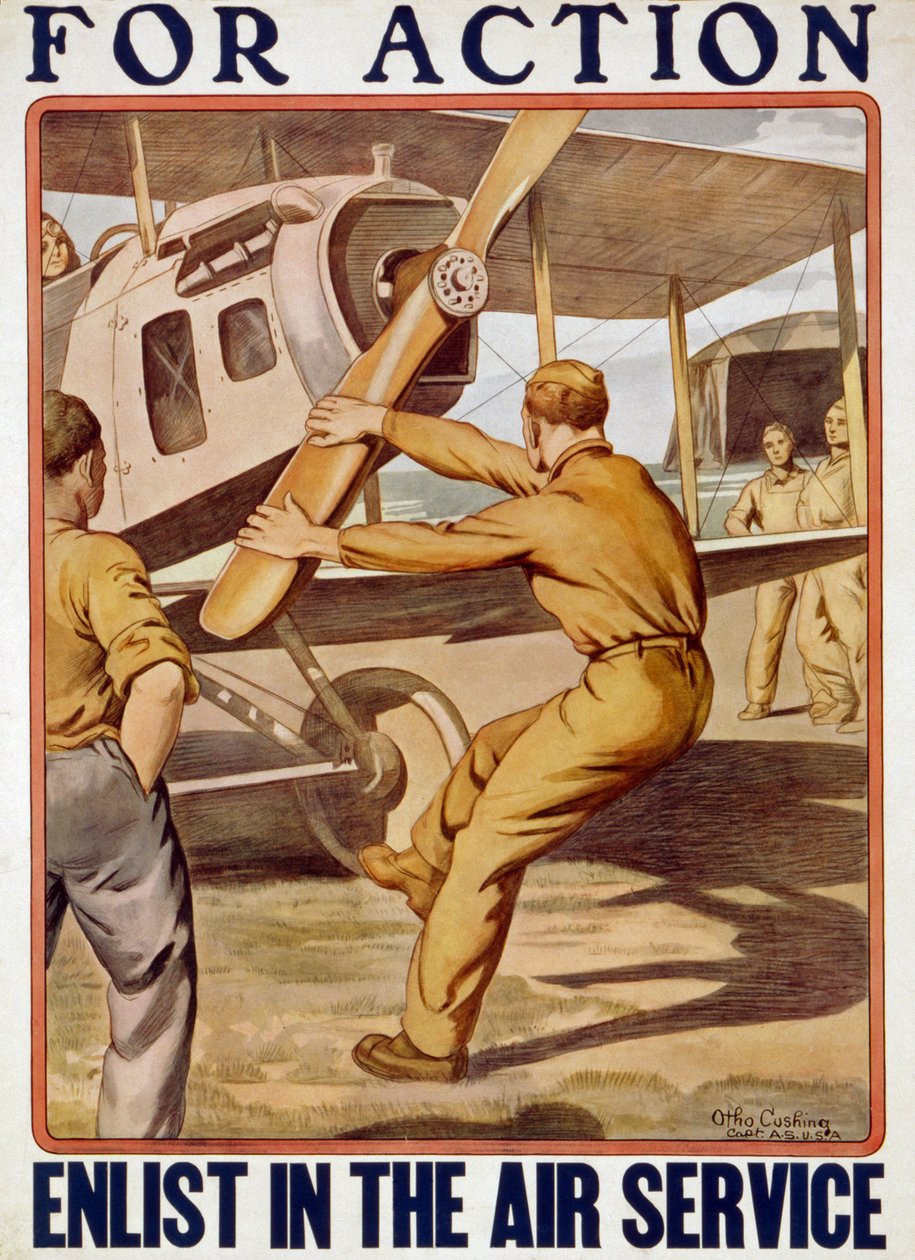 アクションのために、航空サービスに参加する、1917-20 作： オトクッシング