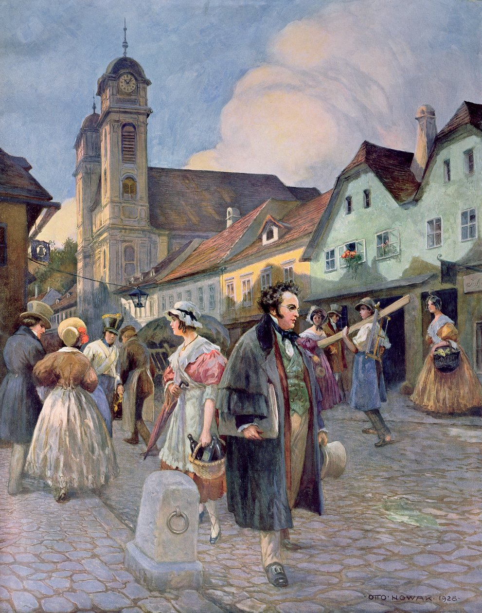 1928年のリーヒテンタールのフランツピーターシューベルト（1797-1828） 作： オットー・ロバート・ノヴァク